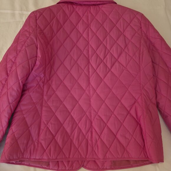 Michael Kors Quilted Fuchsia Pink Jacket - NWT - Petite M - Picture 10 of 12